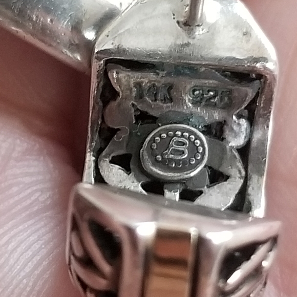 14k Gold & Sterling Silver Earrings - Picture 11 of 13